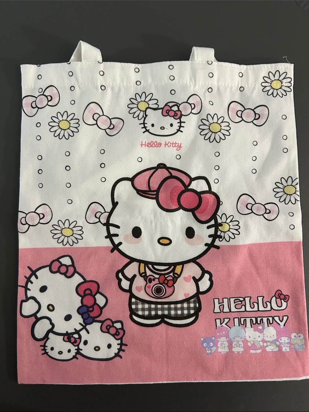 Hello Kitty Pink and White Tote Bag